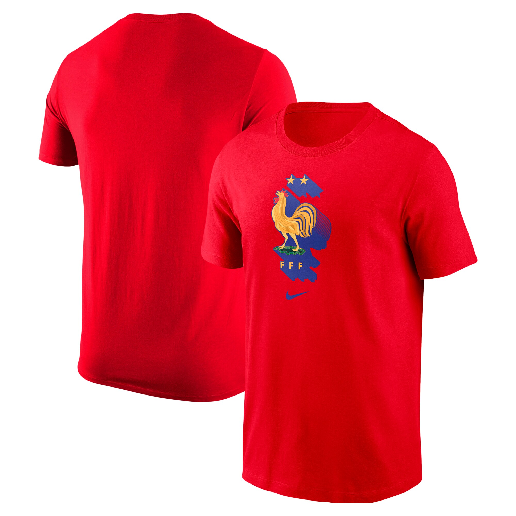 Shop france national team nike crest core t-shirt – red – Mexico Football Shirts & World Cup Jerseys