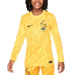 Shop france national team nike youth 2024 goalkeeper replica stadium long sleeve jersey – yellow – Mexico Football Shirts & World Cup Jerseys