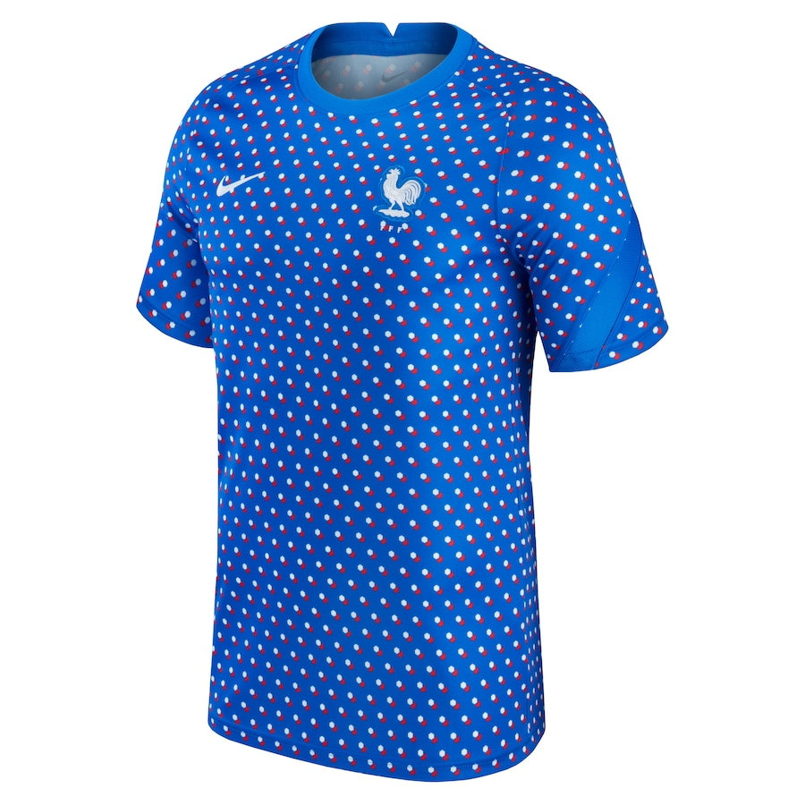 Shop france women8217s national team nike 202122 pre-match top – blue – Mexico Football Shirts & World Cup Jerseys