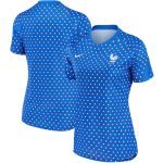 Shop france women8217s national team nike women8217s 202223 away pre-match performance top – blue – Mexico Football Shirts & World Cup Jerseys