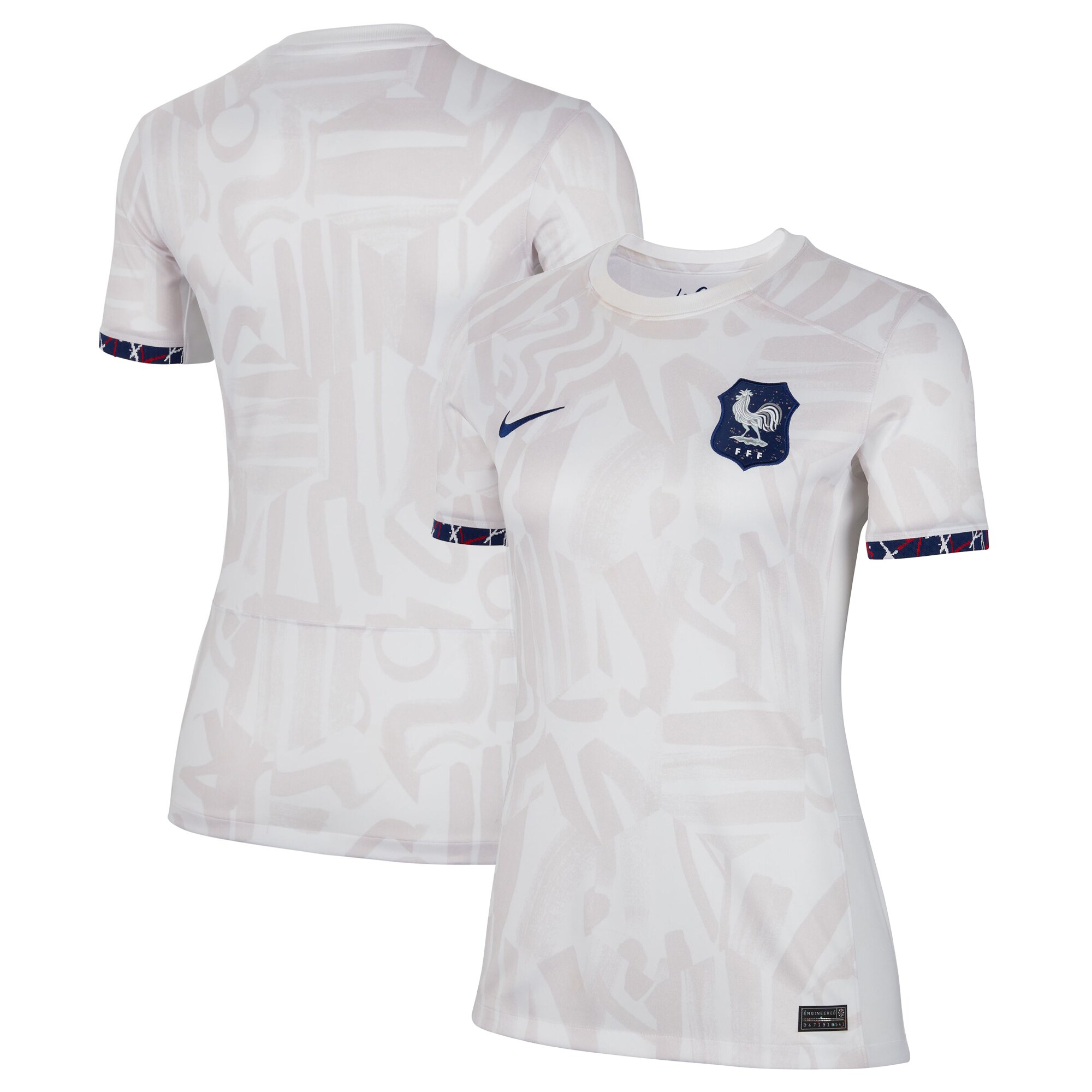 Shop france women8217s national team nike women8217s 2023 away stadium replica jersey – white – Mexico Football Shirts & World Cup Jerseys