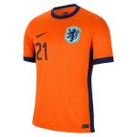 Shop frenkie de jong netherlands national team nike 2024 home replica jersey – orange – Mexico Football Shirts & World Cup Jerseys