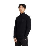 Shop germany national team adidas originals 125th anniversary culturewear half-zip rib-knit top – black – Mexico Football Shirts & World Cup Jerseys