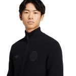 Shop germany national team adidas originals 125th anniversary culturewear half-zip rib-knit top – black – Mexico Football Shirts & World Cup Jerseys