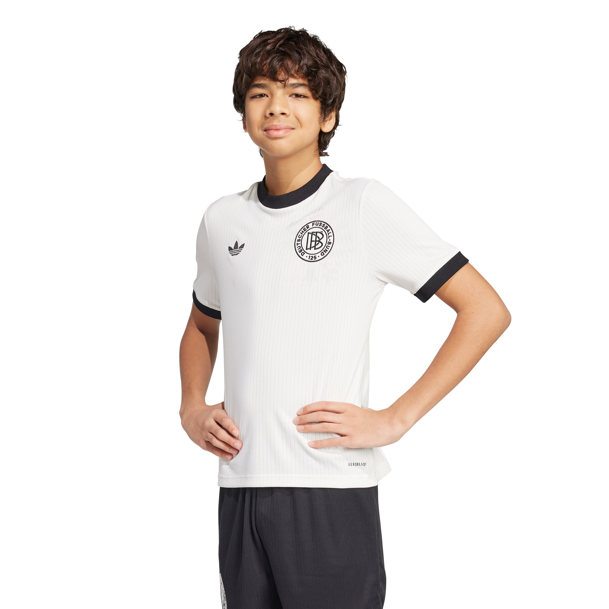Shop germany national team adidas originals youth 125th anniversary replica jersey – white – Mexico Football Shirts & World Cup Jerseys