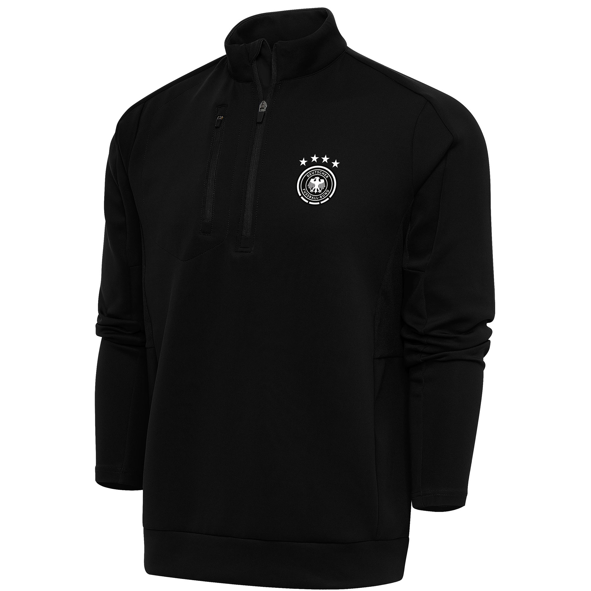 Shop germany national team genesis quarter-zip pullover – black – Mexico Football Shirts & World Cup Jerseys