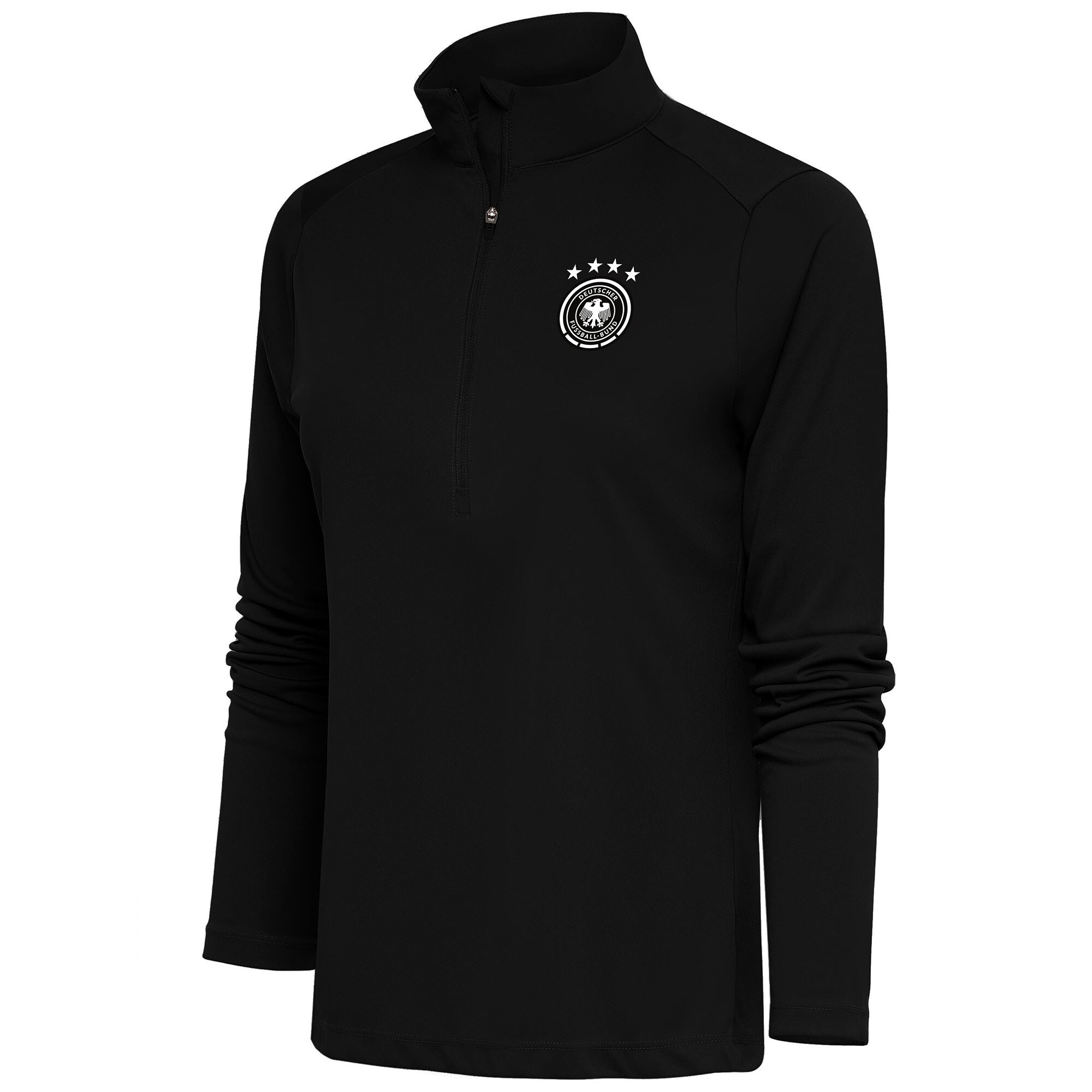 Shop germany national team women8217s statement half-zip pullover – black – Mexico Football Shirts & World Cup Jerseys