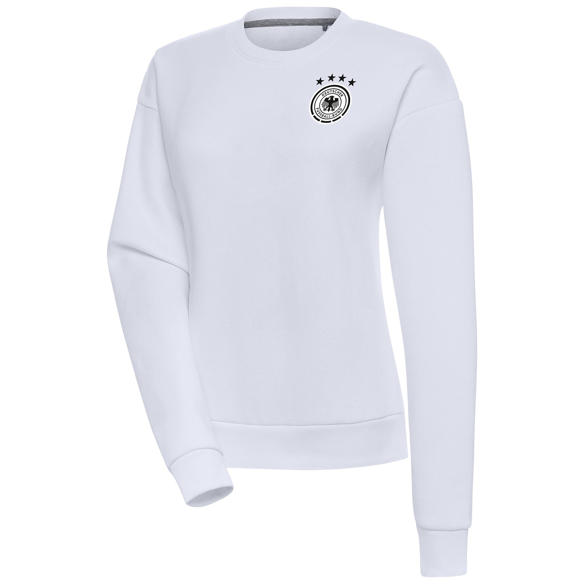 Shop germany national team women8217s takeover crewneck pullover sweatshirt – white – Mexico Football Shirts & World Cup Jerseys