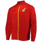 Shop ghana national team puma pre-match raglan full-zip training jacket – red – Mexico Football Shirts & World Cup Jerseys