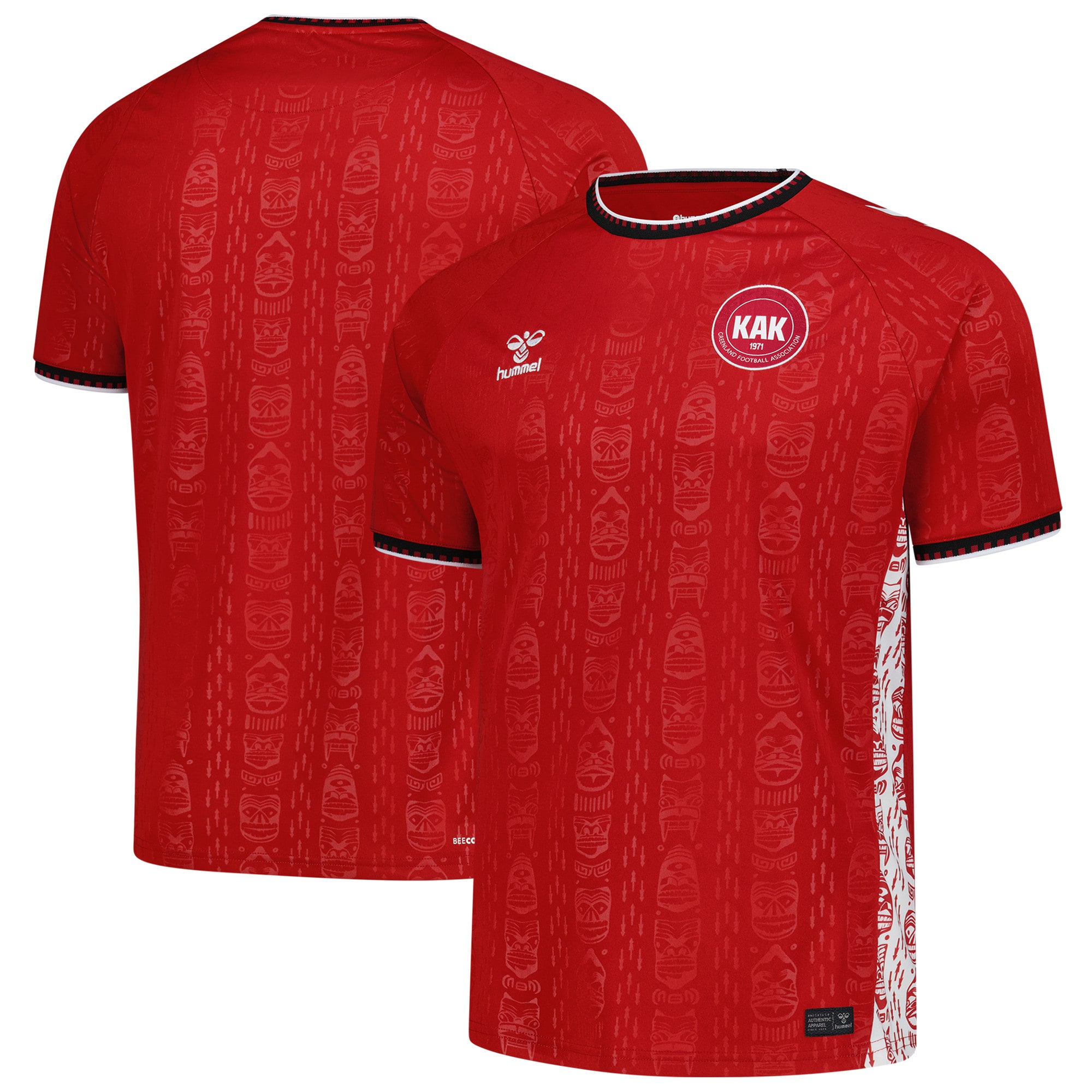 Shop greenland national team hummel 2025 home replica jersey – red – Mexico Football Shirts & World Cup Jerseys