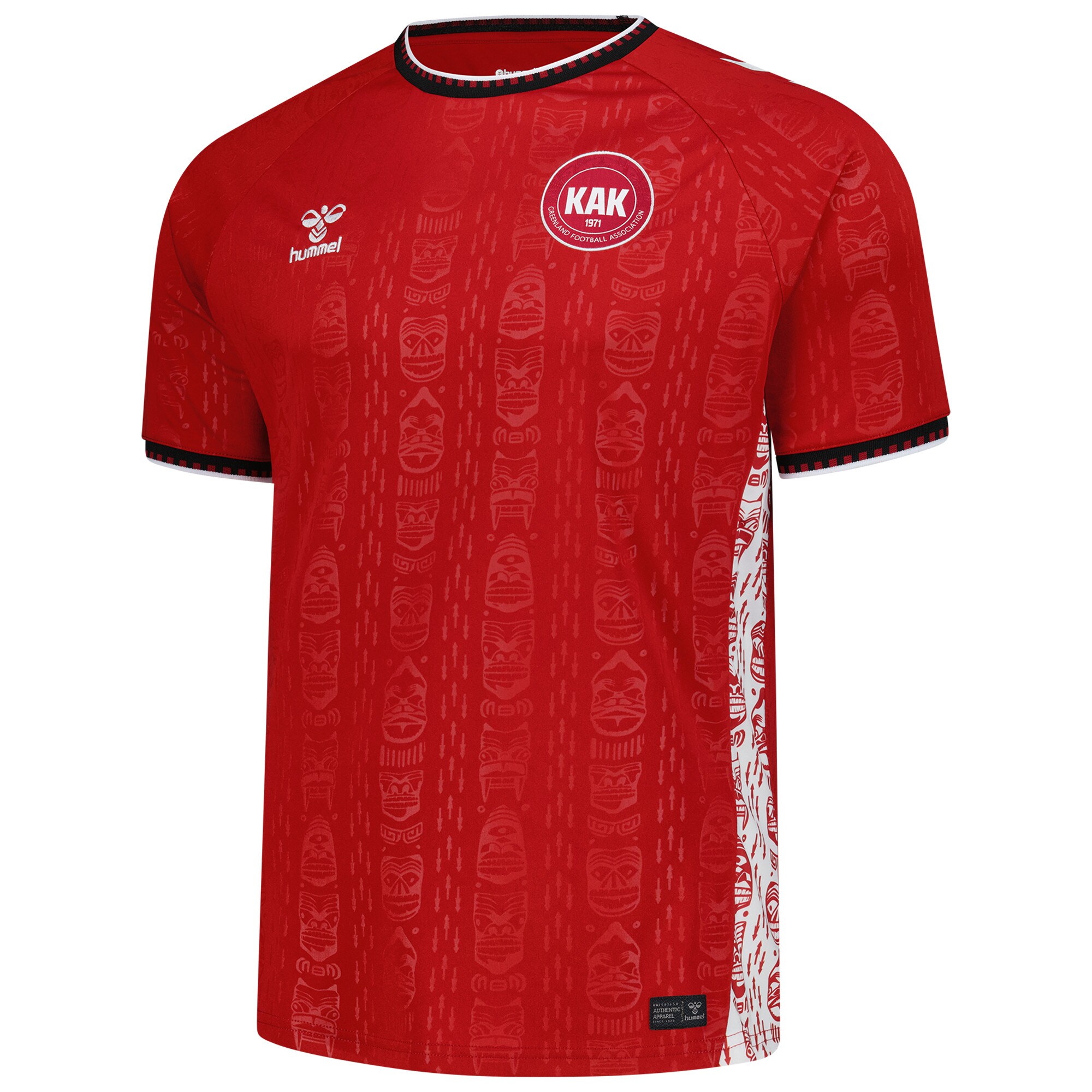 Shop greenland national team hummel 2025 home replica jersey – red – Mexico Football Shirts & World Cup Jerseys