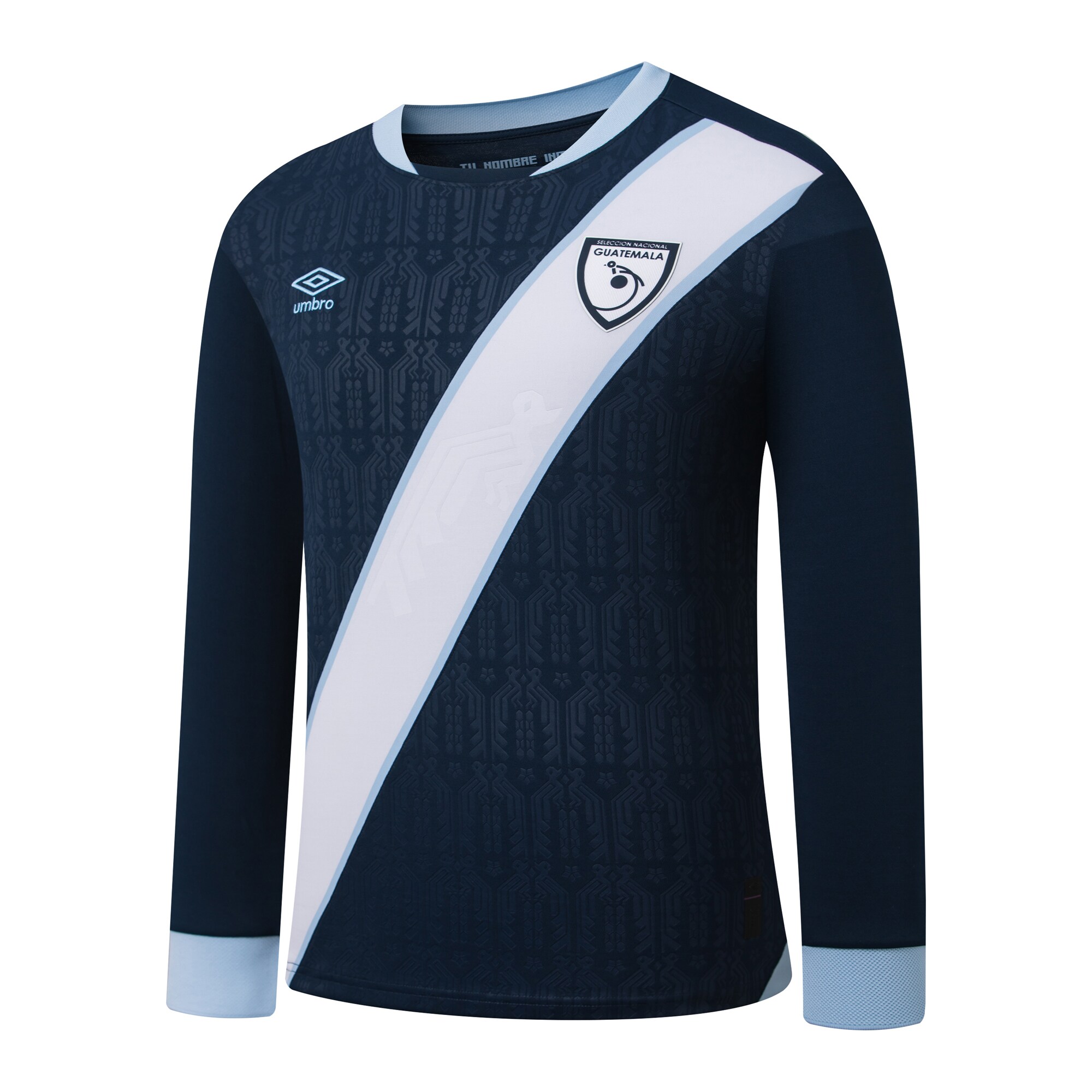 Shop guatemala national team umbro 2025 away replica long sleeve jersey – navy – Mexico Football Shirts & World Cup Jerseys