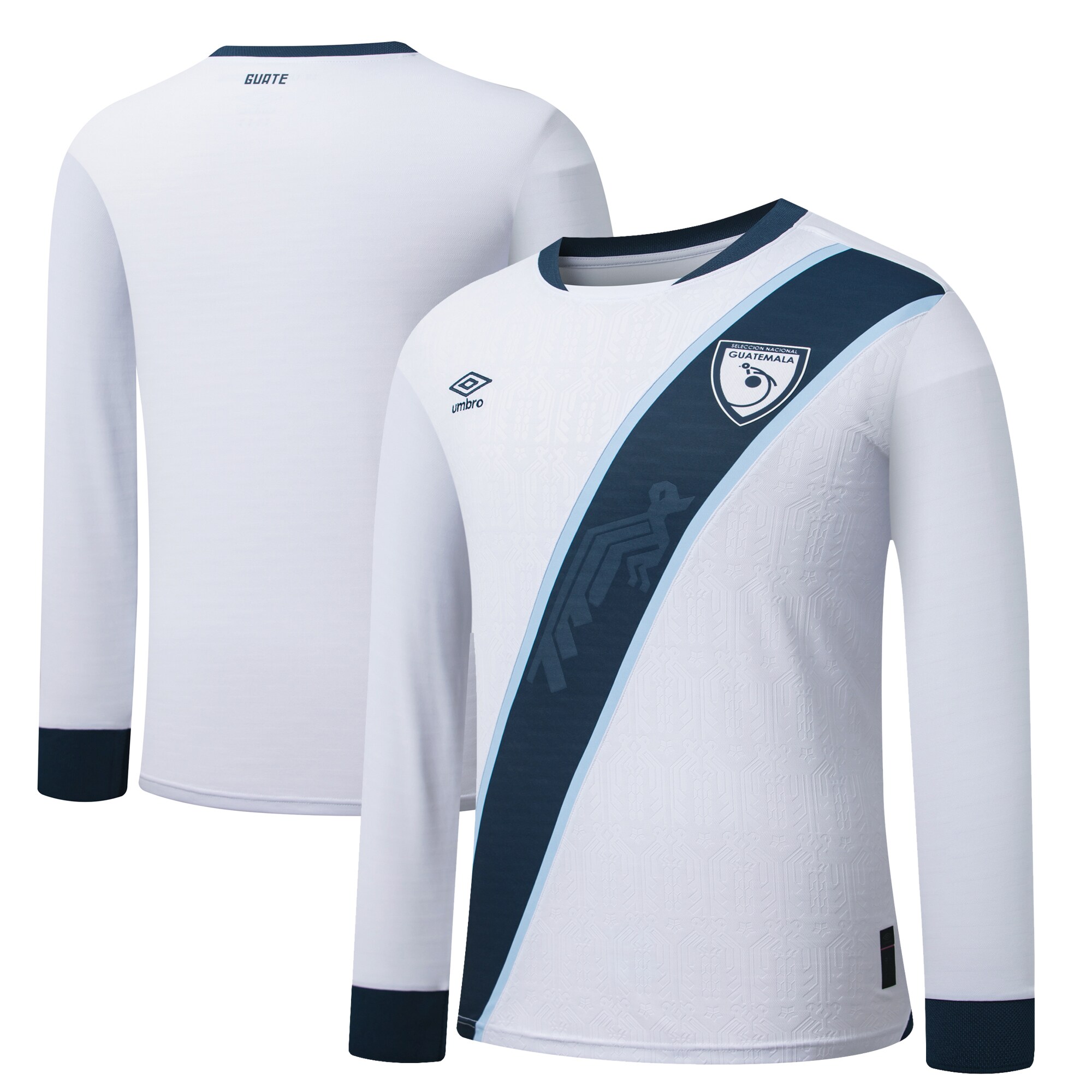 Shop guatemala national team umbro 2025 home replica long sleeve jersey – white – Mexico Football Shirts & World Cup Jerseys