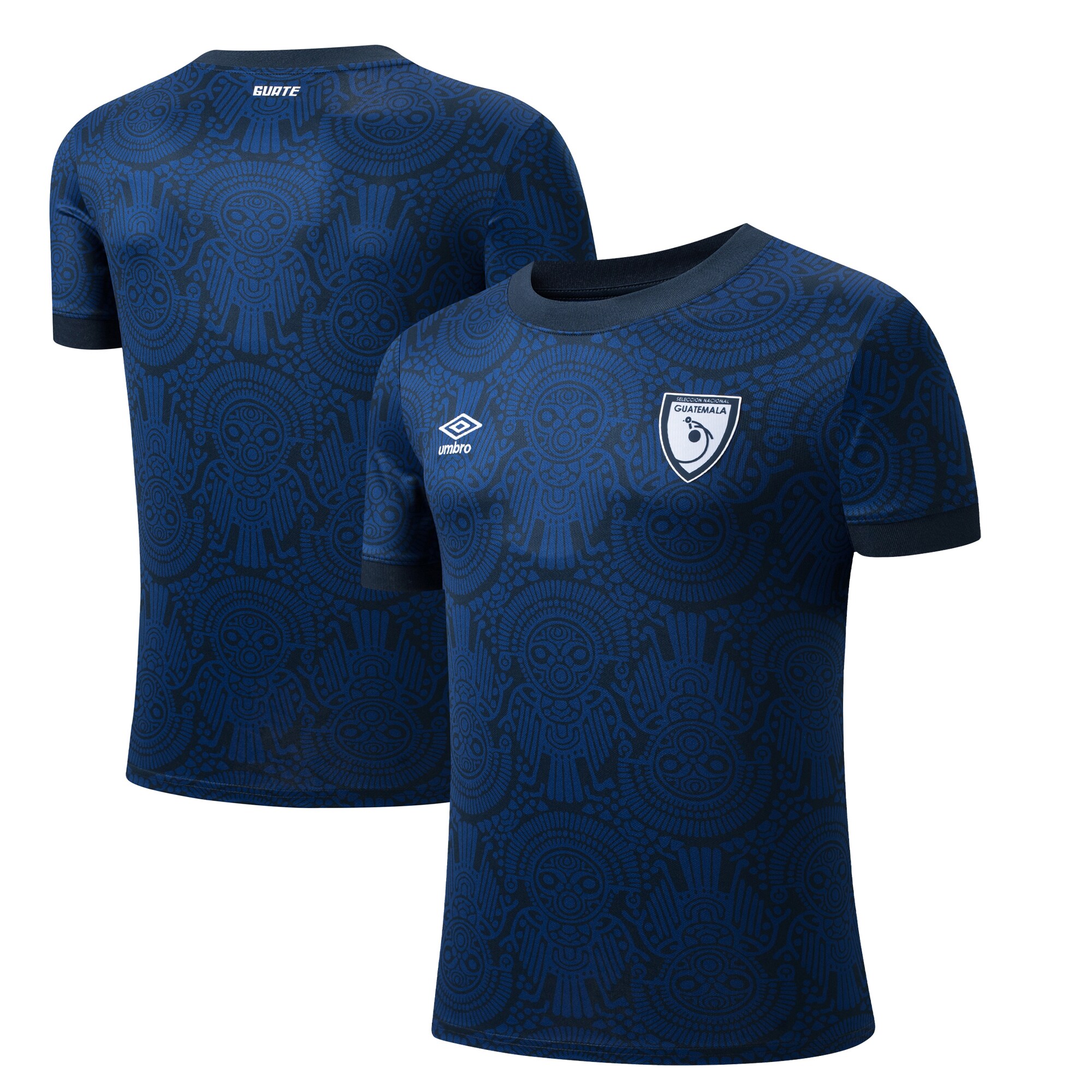 Shop guatemala national team umbro 2025 pre-match jersey – navy – Mexico Football Shirts & World Cup Jerseys