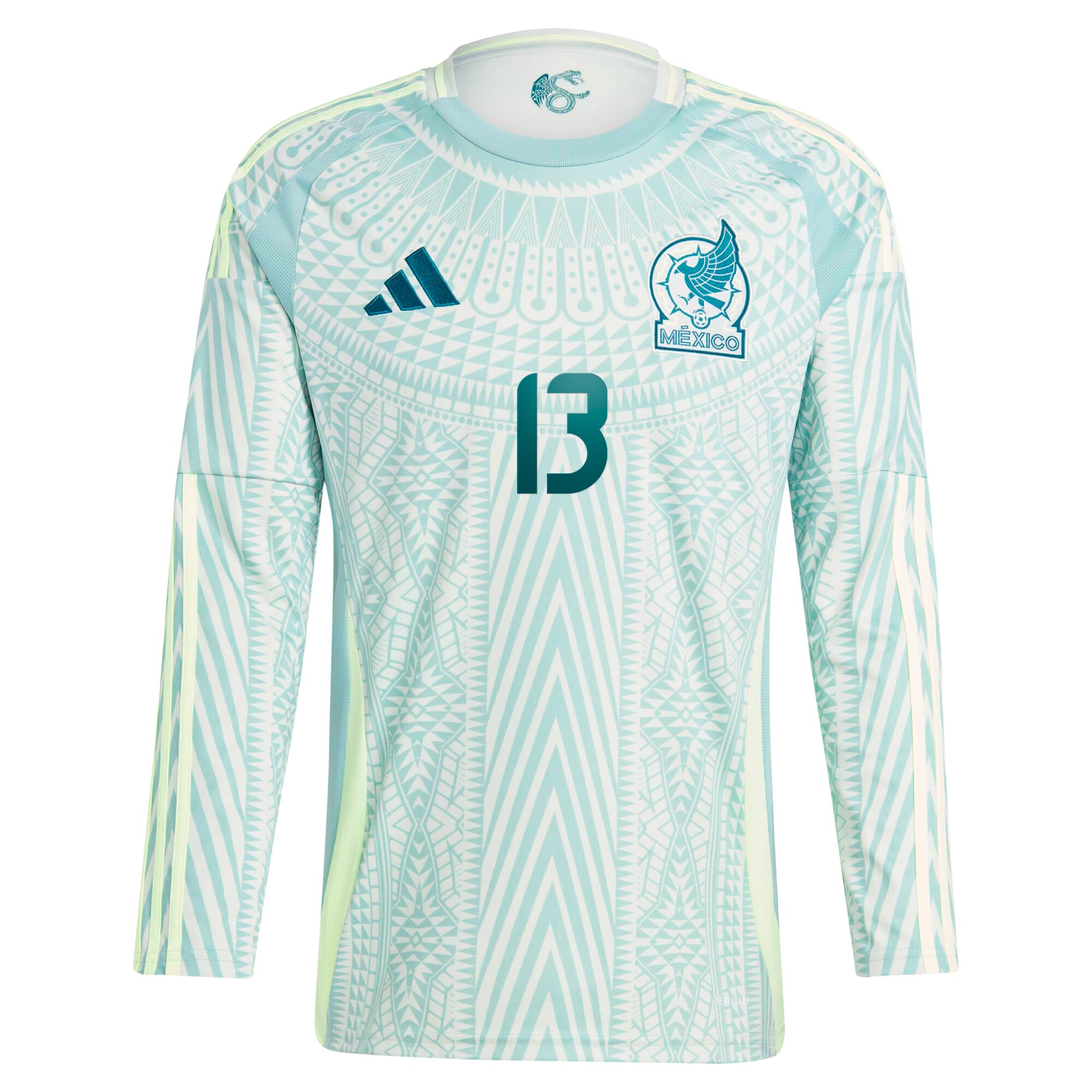 Shop guillermo ochoa mexico national team adidas 2024 away replica player long sleeve jersey – green – Mexico Football Shirts & World Cup Jerseys