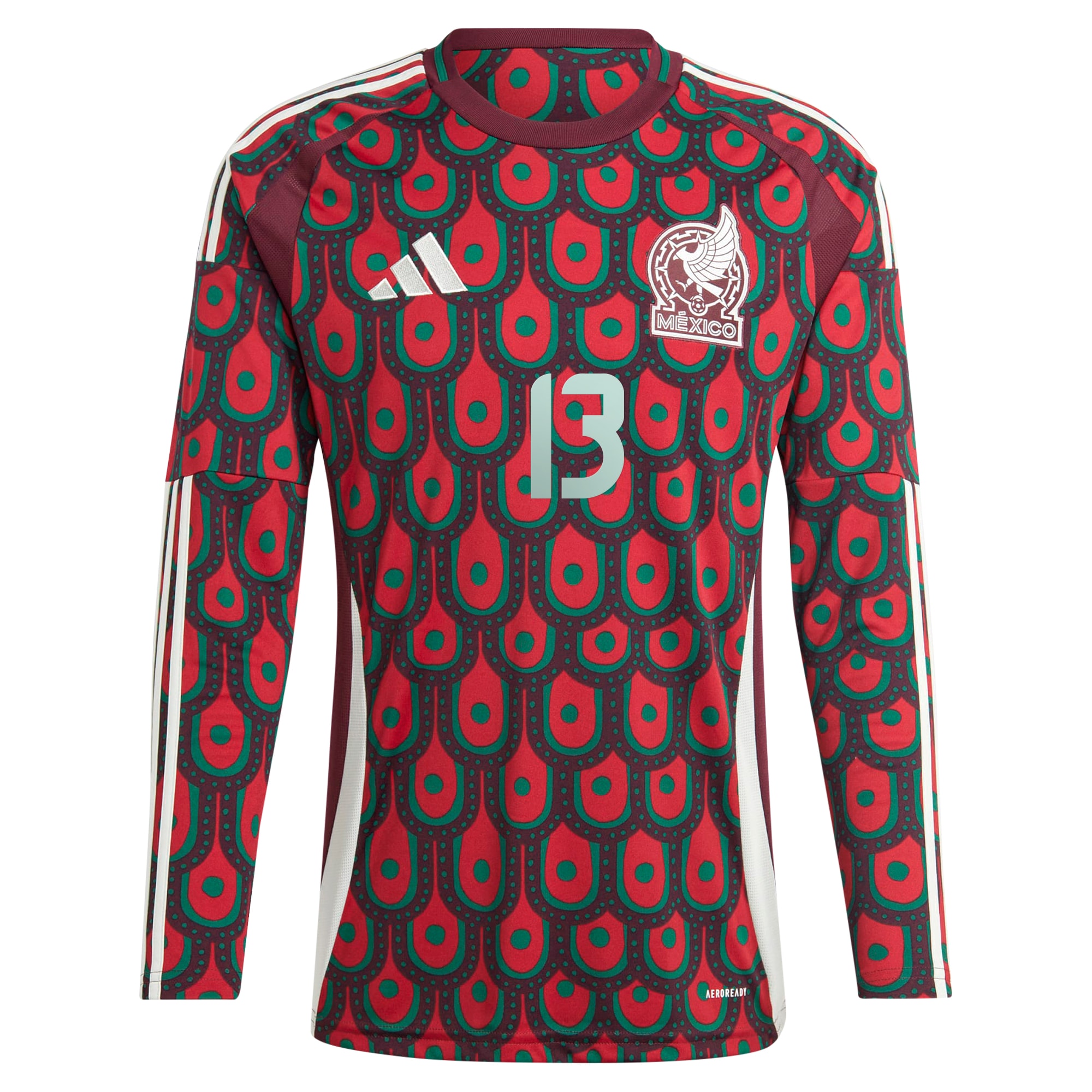 Shop guillermo ochoa mexico national team adidas 2024 home replica player long sleeve jersey – burgundy – Mexico Football Shirts & World Cup Jerseys