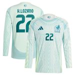 Shop hirving lozano mexico national team adidas 2024 away replica player long sleeve jersey – green – Mexico Football Shirts & World Cup Jerseys