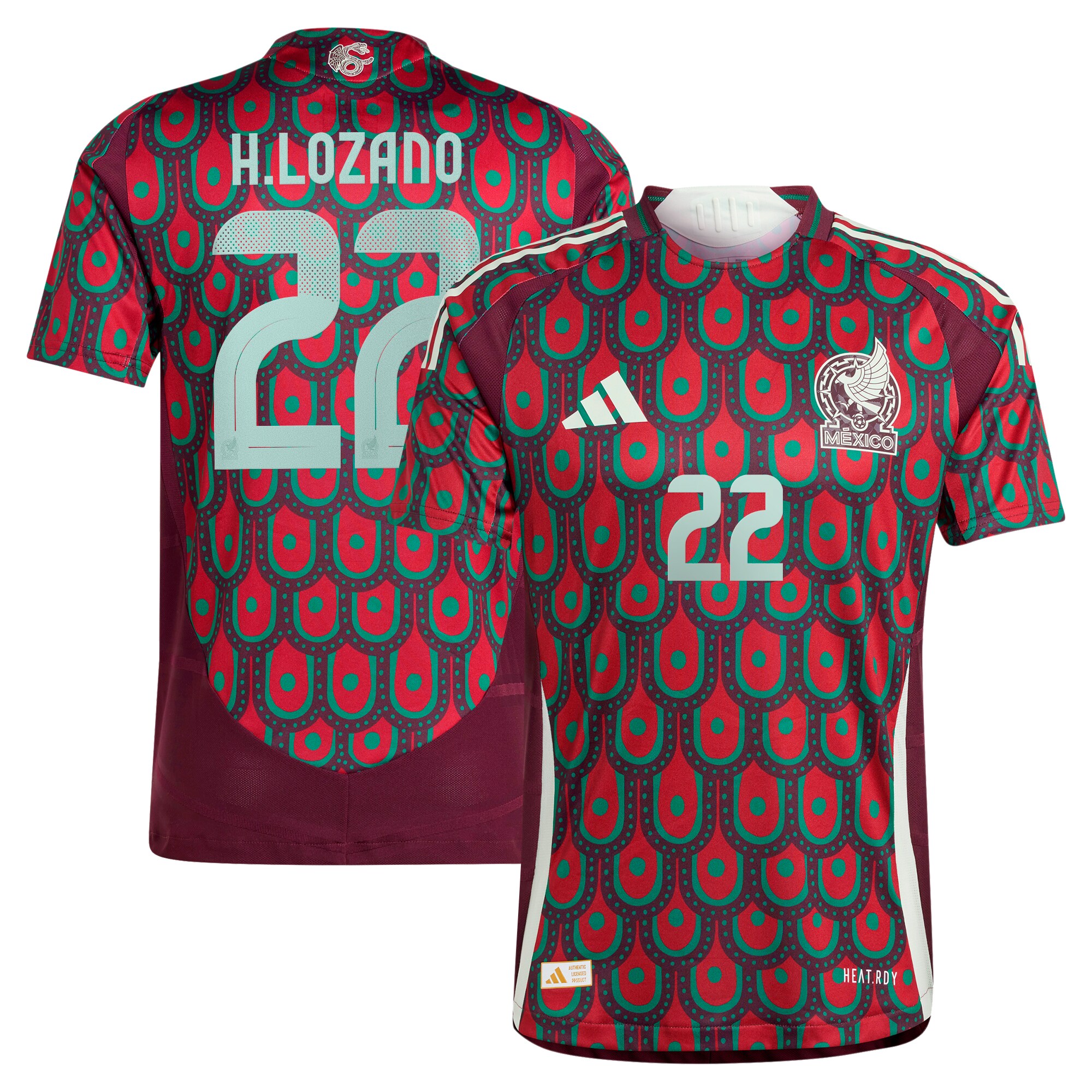 Shop hirving lozano mexico national team adidas 2024 home authentic player jersey – burgundy – Mexico Football Shirts & World Cup Jerseys