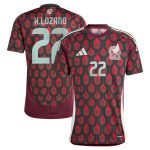 Shop hirving lozano mexico national team adidas 2024 home replica player jersey – burgundy – Mexico Football Shirts & World Cup Jerseys