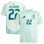 Shop hirving lozano mexico national team adidas youth 2024 away replica player jersey – green – Mexico Football Shirts & World Cup Jerseys
