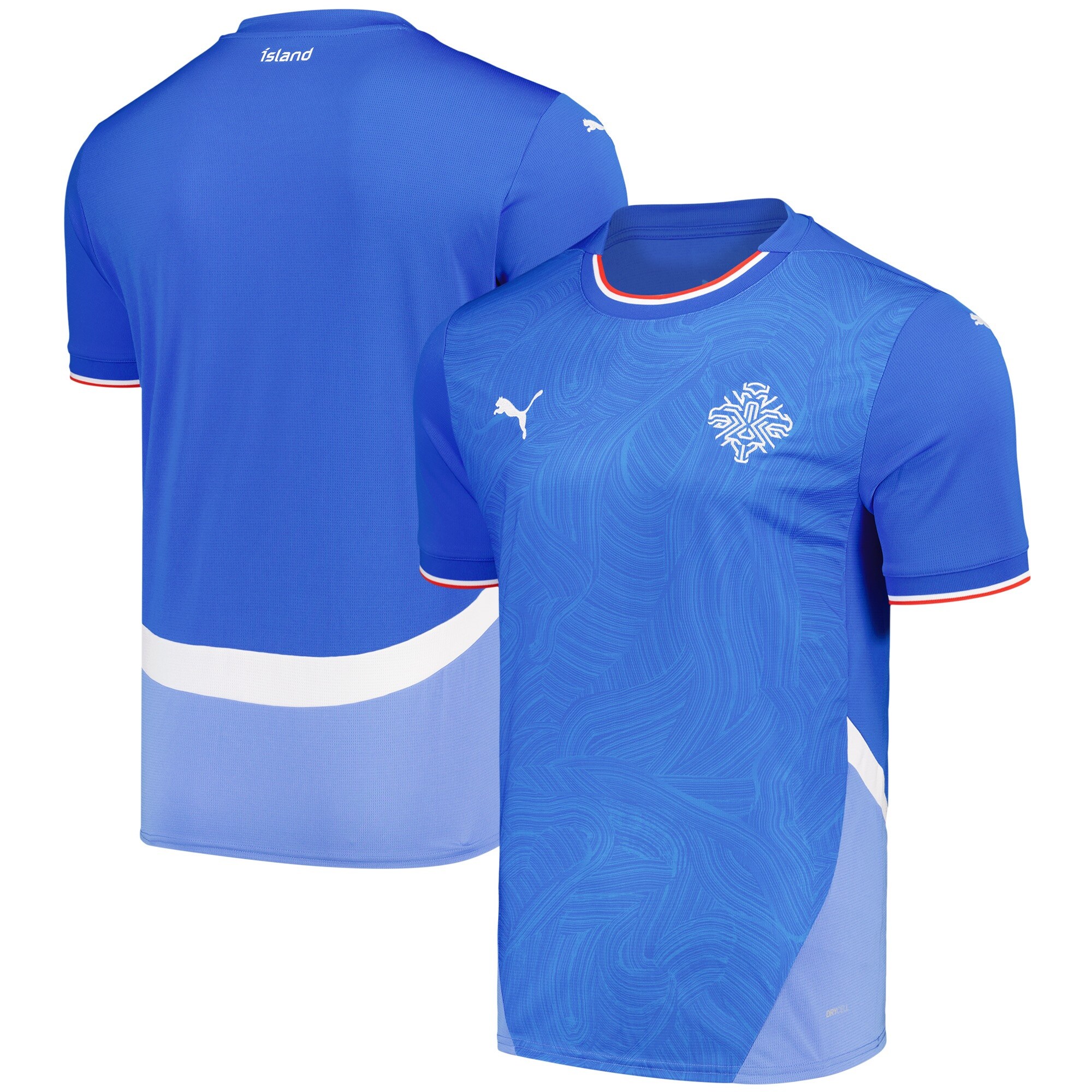 Shop iceland national team puma 2024 home replica jersey – blue – Mexico Football Shirts & World Cup Jerseys