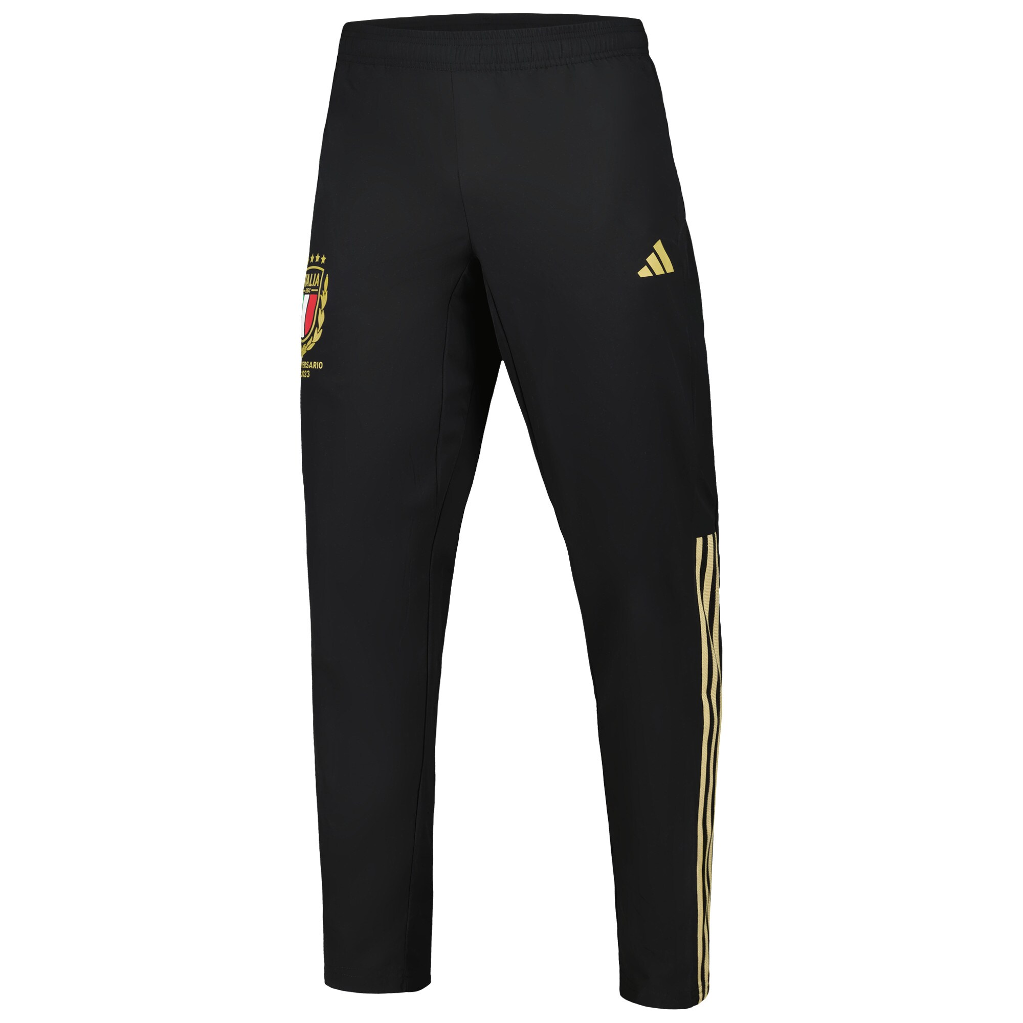 Shop italy national team adidas 125th anniversary pants – black – Mexico Football Shirts & World Cup Jerseys