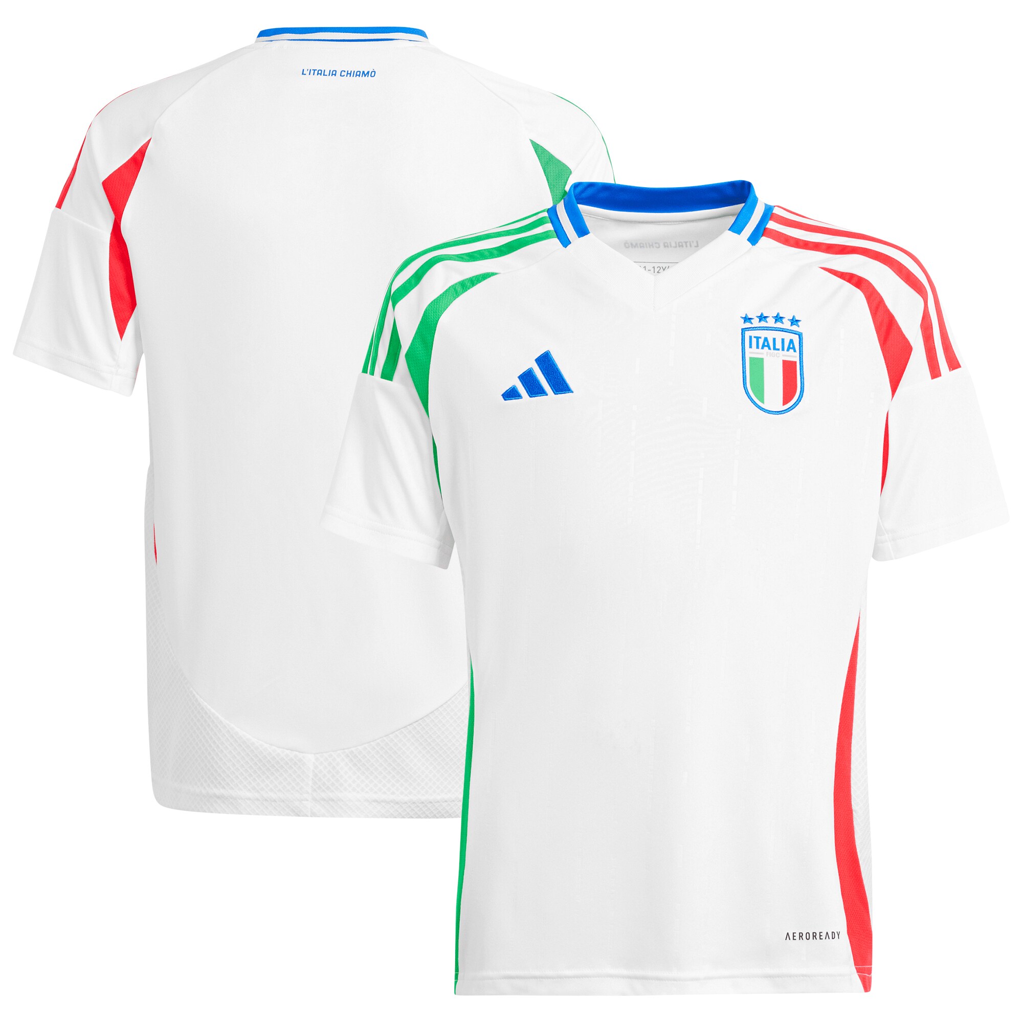 Shop italy national team adidas youth 2024 away replica jersey – white – Mexico Football Shirts & World Cup Jerseys