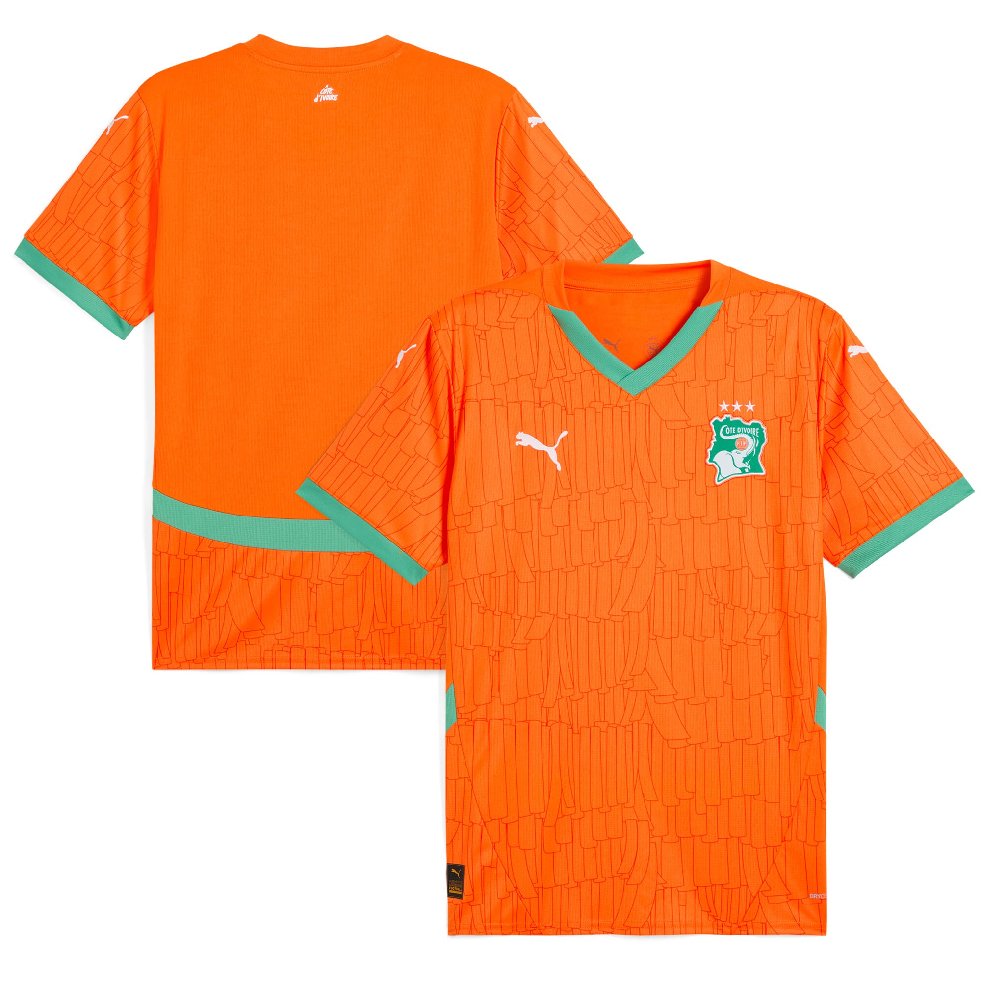 Shop ivory coast national team puma 2025 home replica jersey – orange – Mexico Football Shirts & World Cup Jerseys