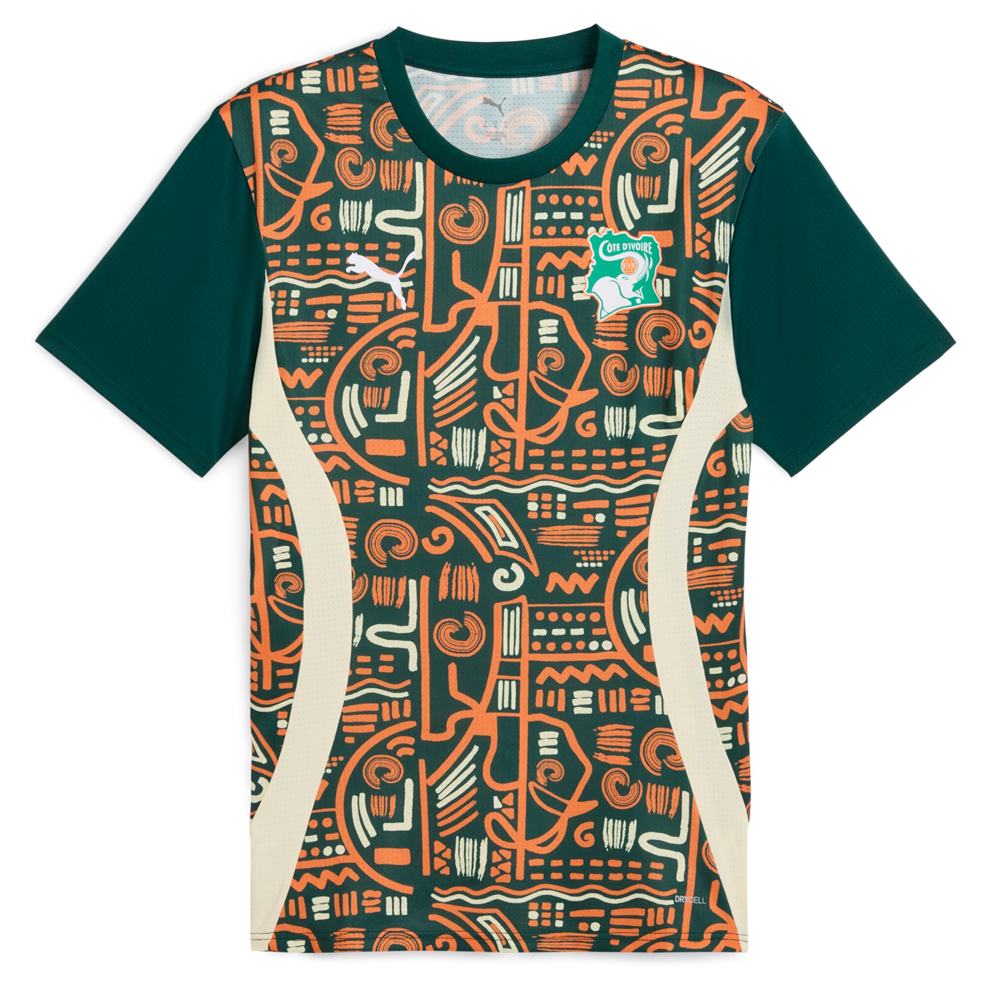 Shop ivory coast national team puma 2025 pre-match jersey – green – Mexico Football Shirts & World Cup Jerseys