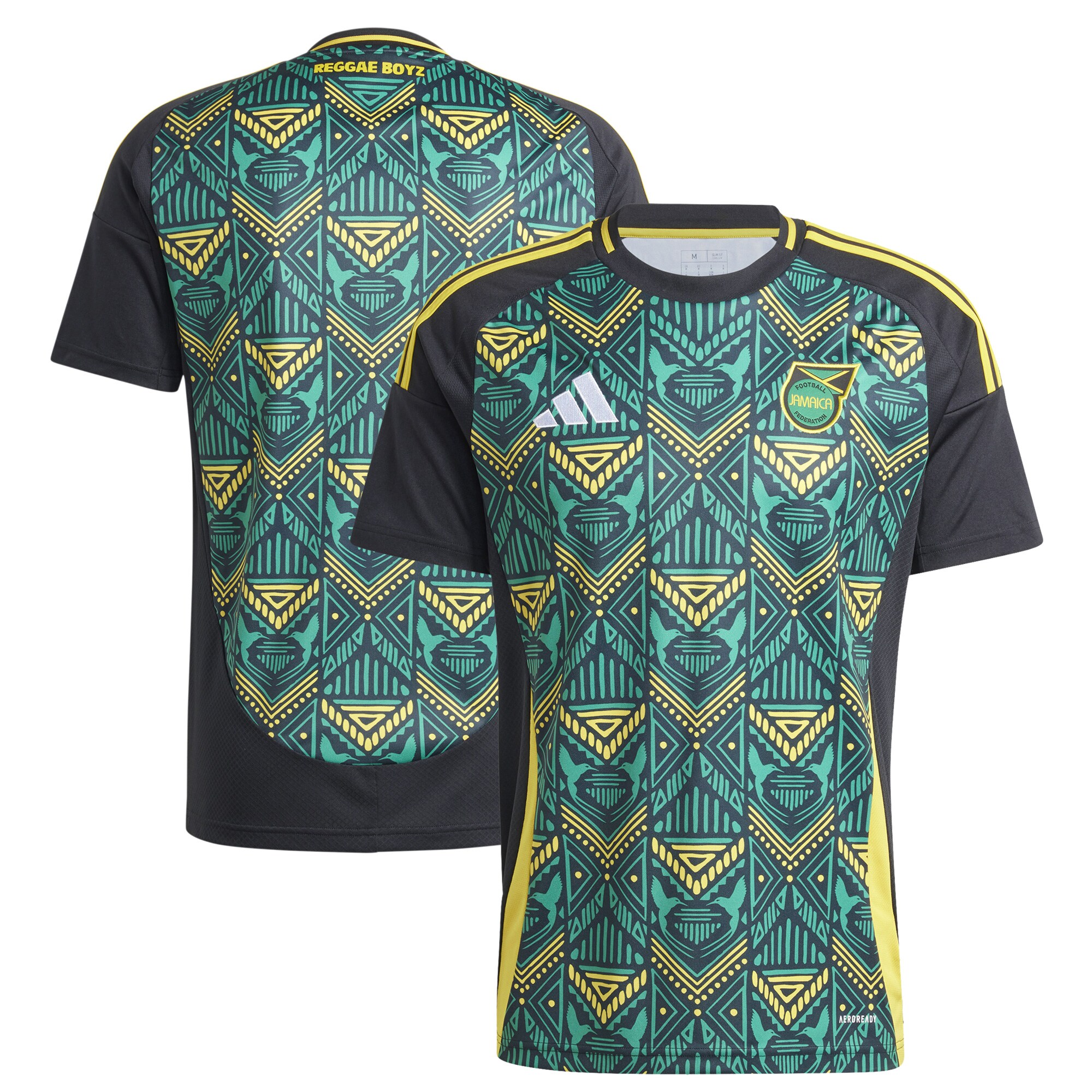 Shop jamaica national team adidas 2024 away replica jersey – black – Mexico Football Shirts & World Cup Jerseys