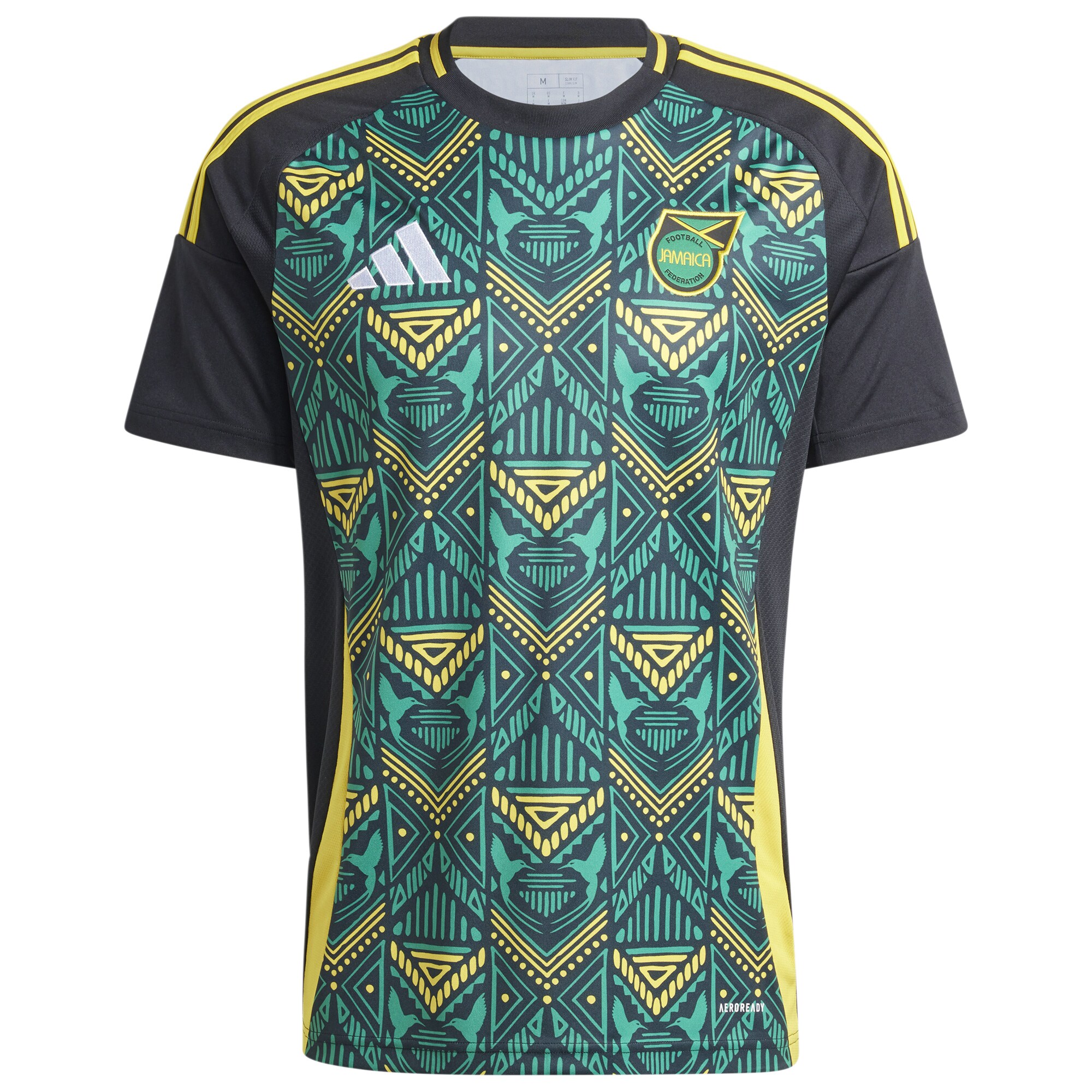 Shop jamaica national team adidas 2024 away replica jersey – black – Mexico Football Shirts & World Cup Jerseys
