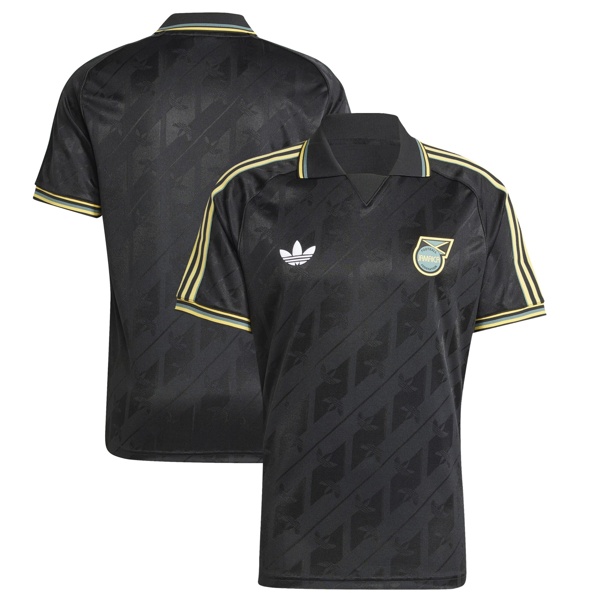 Shop jamaica national team adidas originals lifestyler jersey – black – Mexico Football Shirts & World Cup Jerseys