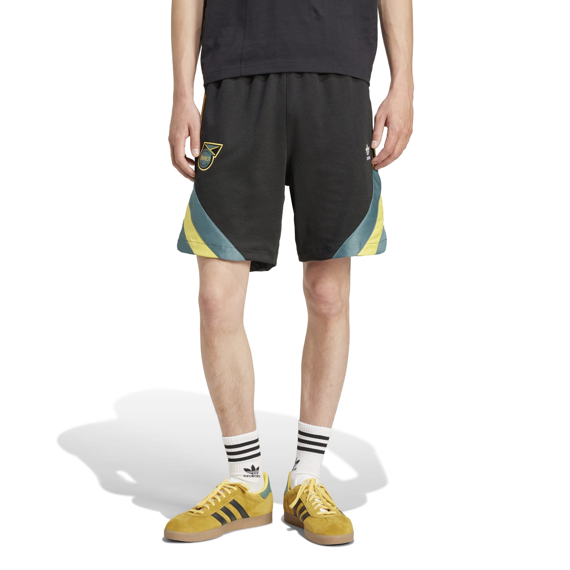 Shop jamaica national team adidas originals lifestyler shorts – black – Mexico Football Shirts & World Cup Jerseys