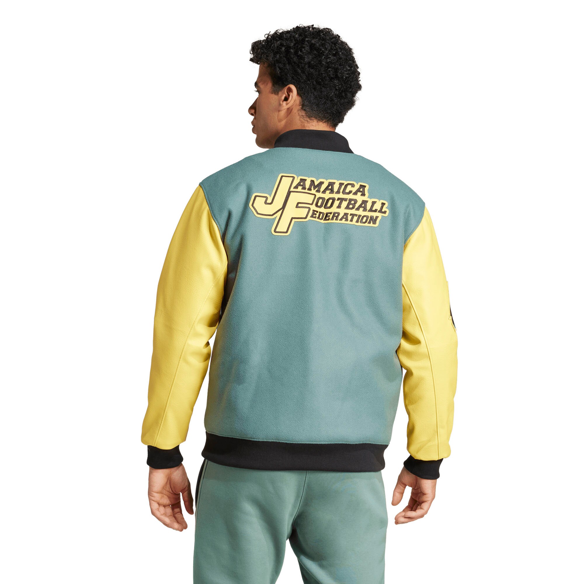 Shop jamaica national team adidas varsity pack full-snap jacket – green – Mexico Football Shirts & World Cup Jerseys