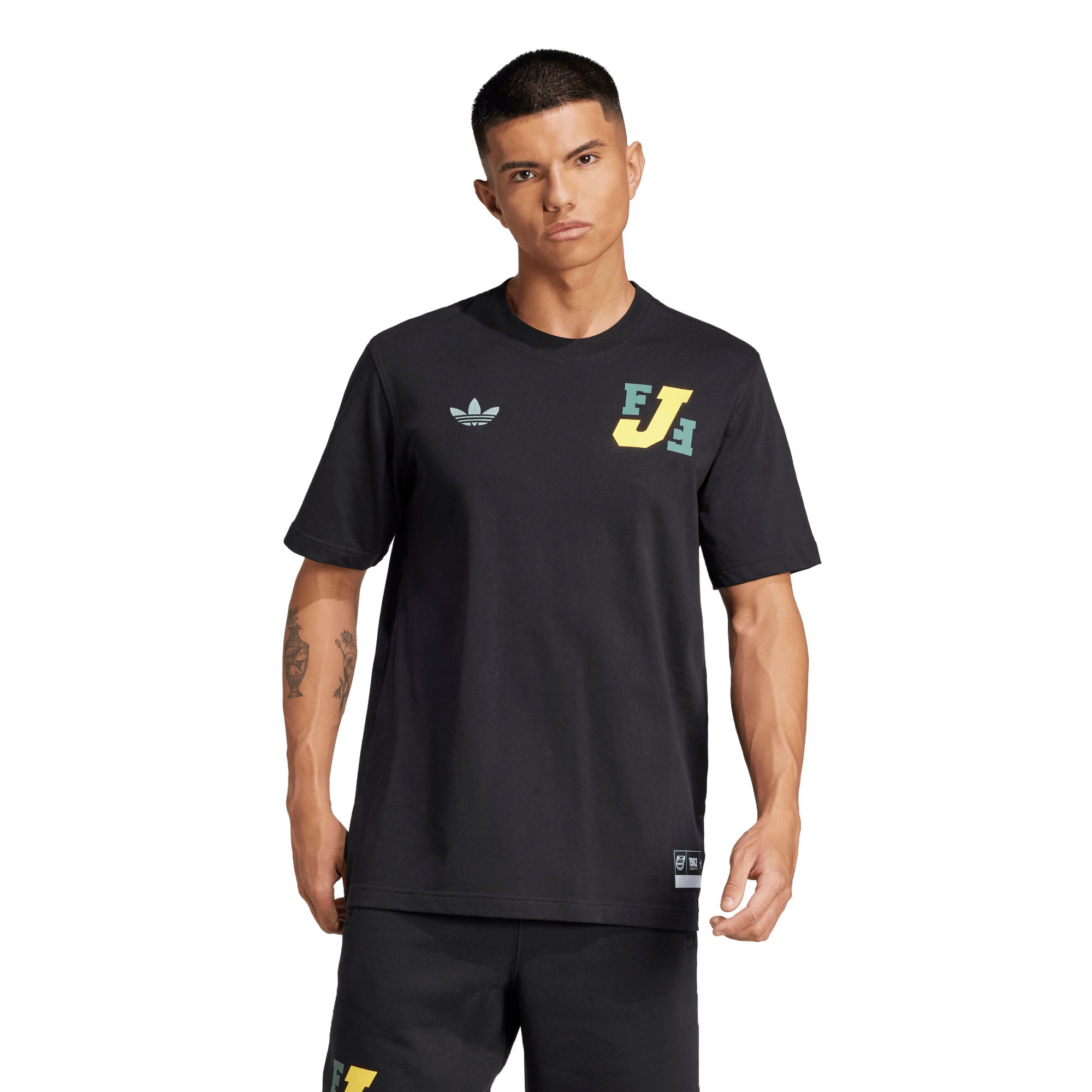 Shop jamaica national team adidas varsity pack t-shirt – black – Mexico Football Shirts & World Cup Jerseys