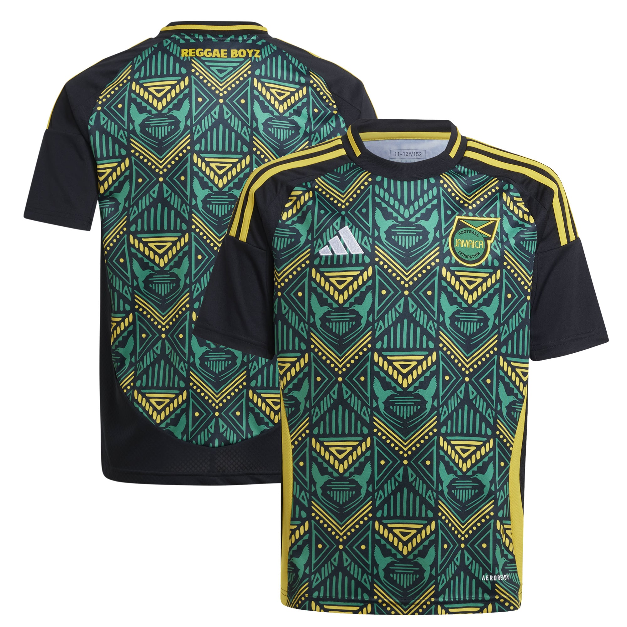Shop jamaica national team adidas youth 2024 away replica jersey – black – Mexico Football Shirts & World Cup Jerseys