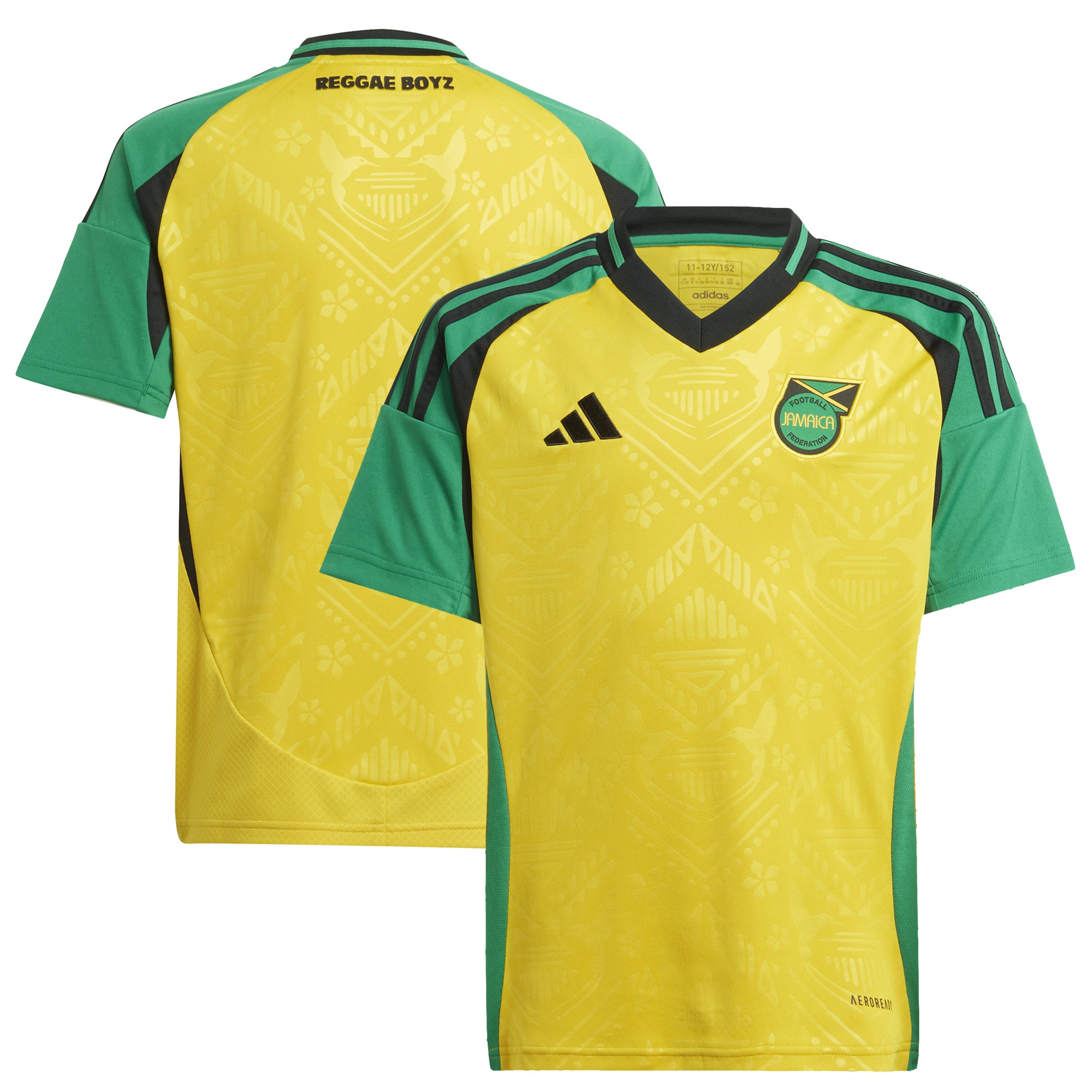 Shop jamaica national team adidas youth 2024 home replica jersey – yellow – Mexico Football Shirts & World Cup Jerseys