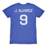 Shop julián Álvarez argentina national team 1863fc retro name amp number tri-blend t-shirt – blue – Mexico Football Shirts & World Cup Jerseys