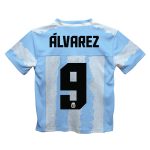 Shop julián Álvarez argentina national team vive la fete football jersey – light blue – Mexico Football Shirts & World Cup Jerseys