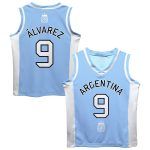 Shop julián Álvarez argentina national team vive la fete mesh basketball jersey – light blue – Mexico Football Shirts & World Cup Jerseys