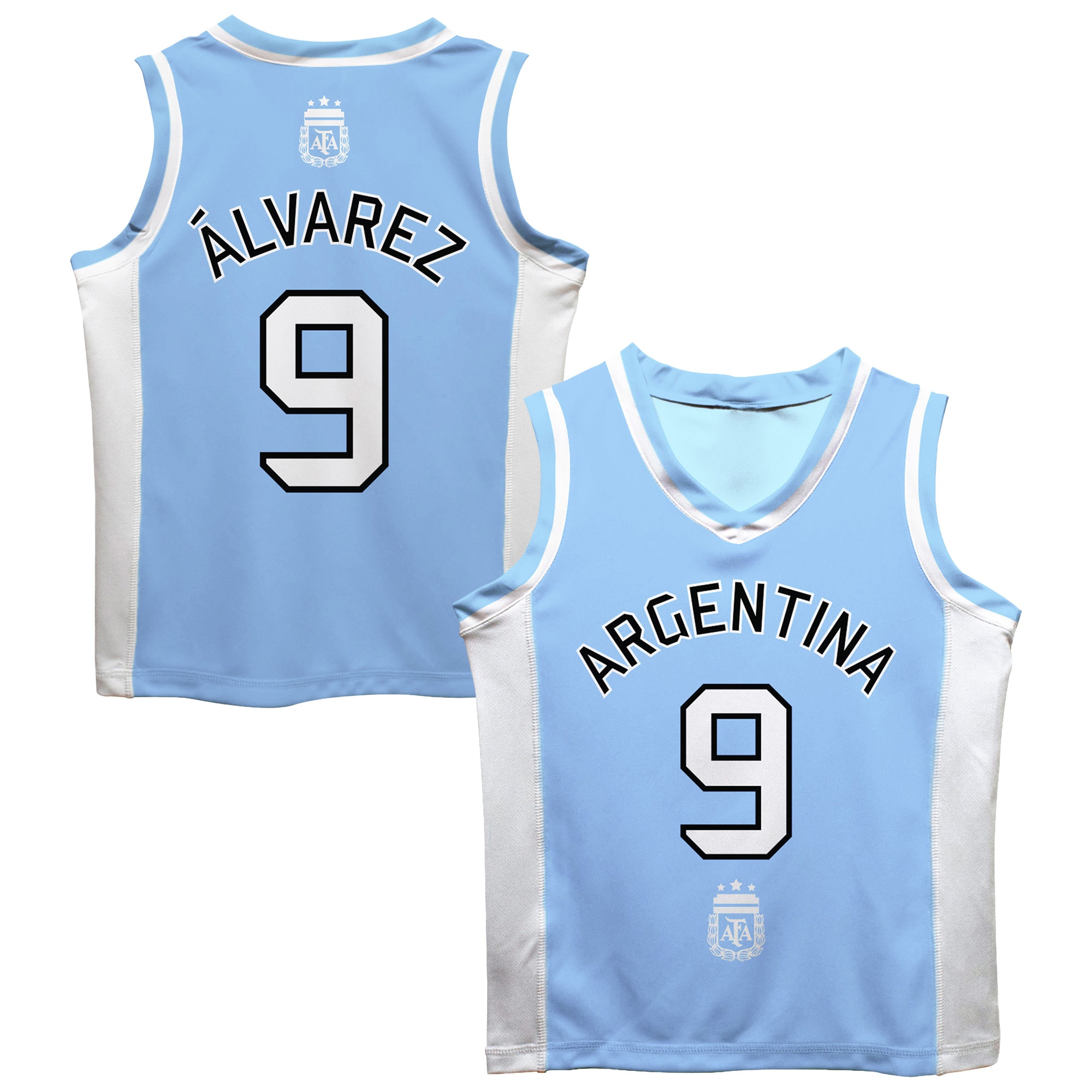 Shop julián Álvarez argentina national team vive la fete mesh basketball jersey – light blue – Mexico Football Shirts & World Cup Jerseys