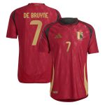 Shop kevin de bruyne belgium national team adidas 2024 home authentic player jersey – burgundy – Mexico Football Shirts & World Cup Jerseys