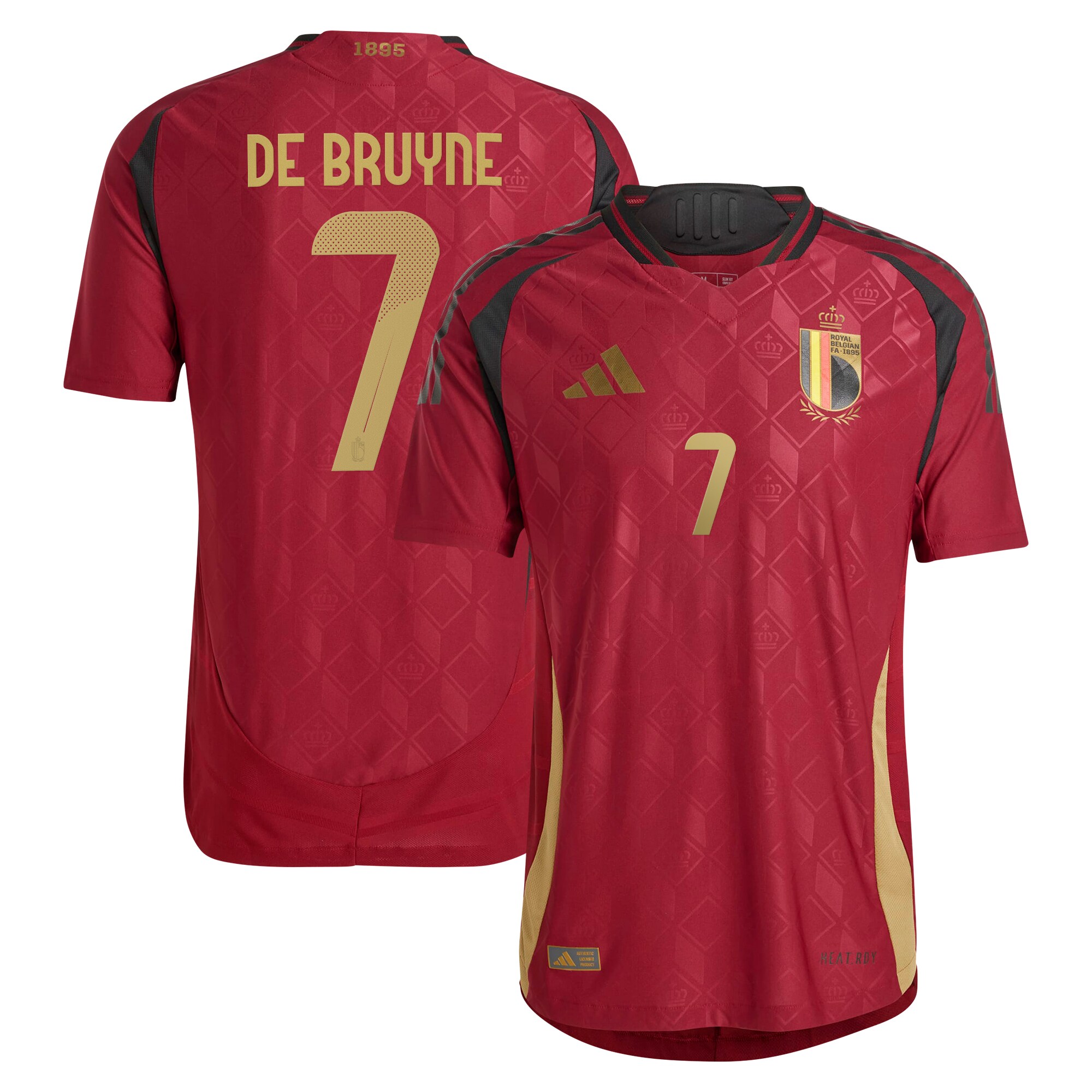 Shop kevin de bruyne belgium national team adidas 2024 home authentic player jersey – burgundy – Mexico Football Shirts & World Cup Jerseys
