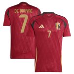 Shop kevin de bruyne belgium national team adidas 2024 home replica player jersey – burgundy – Mexico Football Shirts & World Cup Jerseys