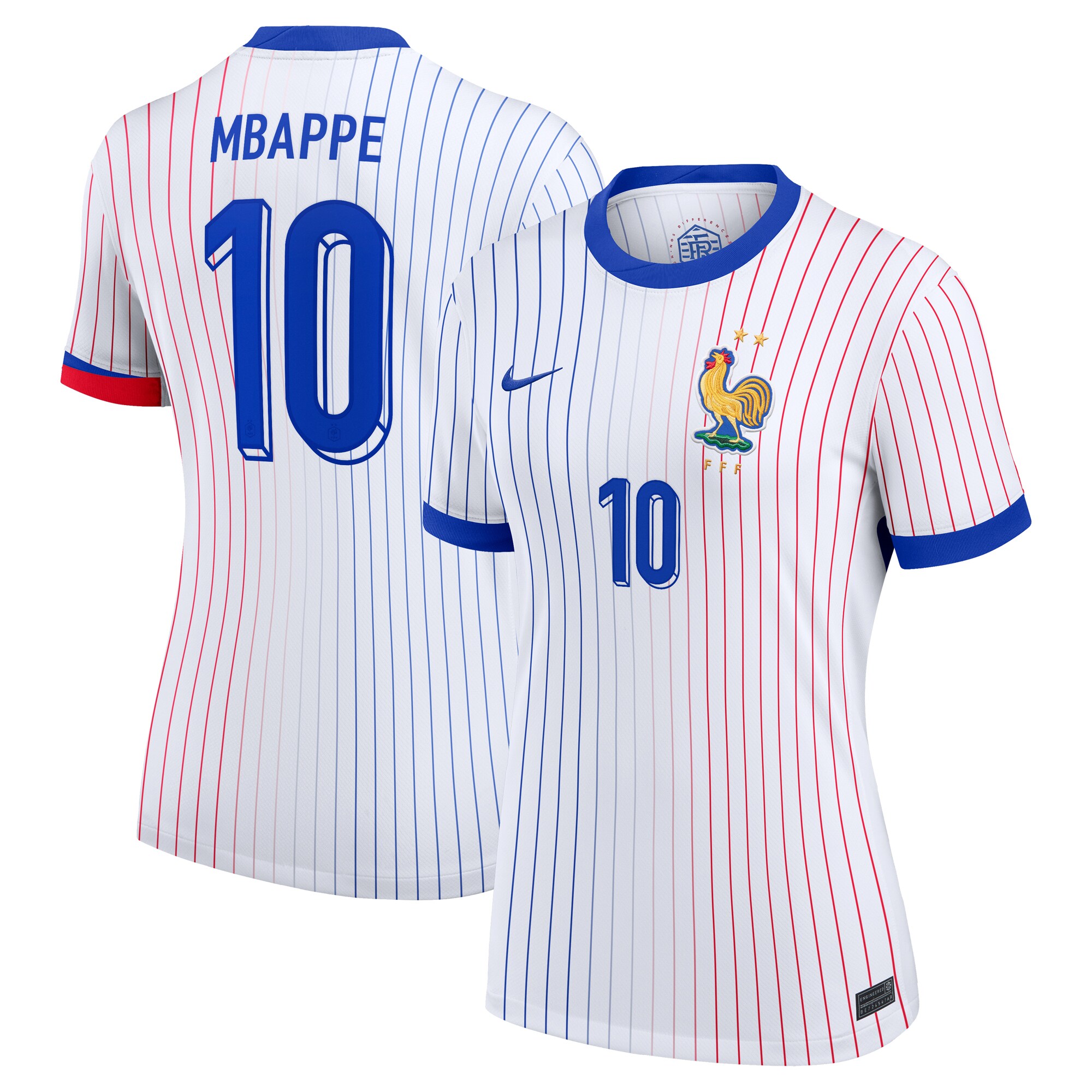 Shop kylian mbappe france national team nike women8217s 2024 away replica jersey – white – Mexico Football Shirts & World Cup Jerseys