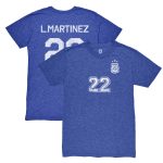 Shop lautaro martinez argentina national team 1863fc retro player tri-blend t-shirt – blue – Mexico Football Shirts & World Cup Jerseys
