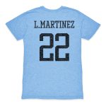 Shop lautaro martinez argentina national team 1863fc retro player tri-blend t-shirt – light blue – Mexico Football Shirts & World Cup Jerseys