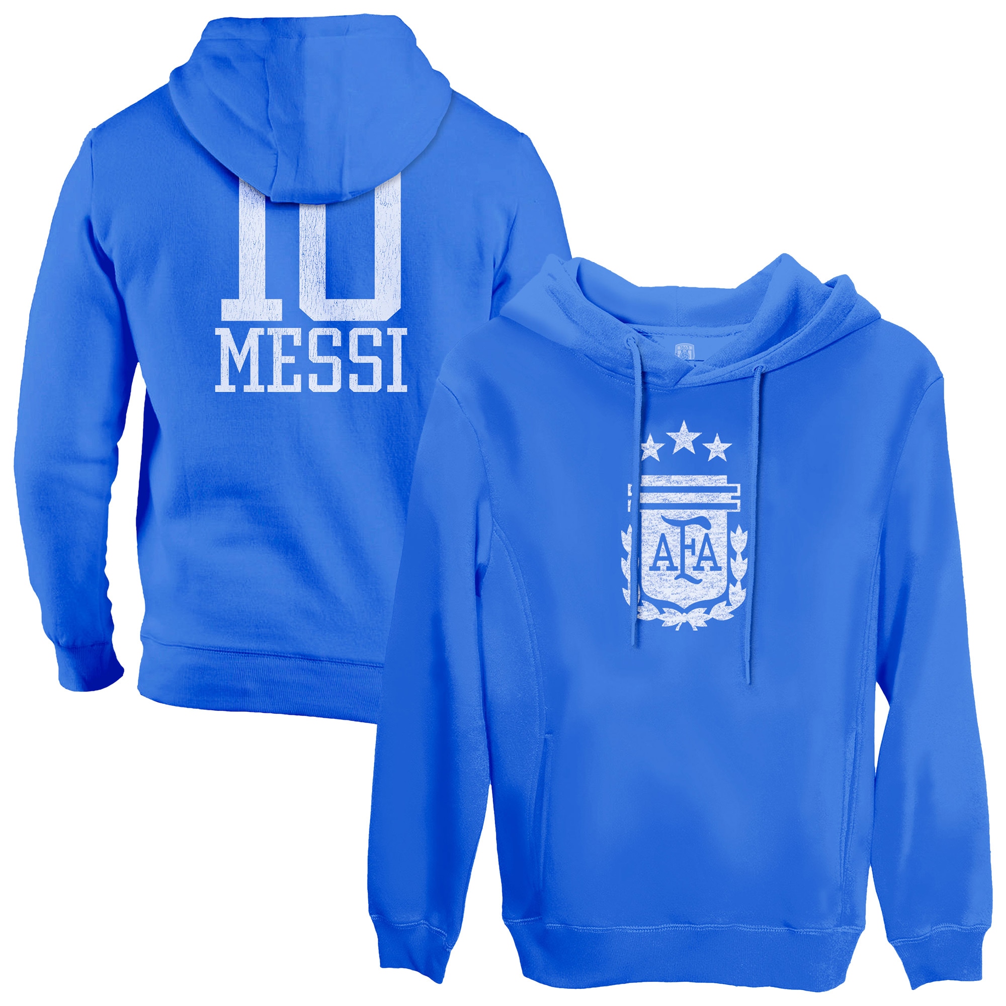 Shop lionel messi argentina national team 1863fc player fleece pullover hoodie – blue – Mexico Football Shirts & World Cup Jerseys