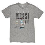 Shop lionel messi argentina national team 1863fc snapshot tri-blend t-shirt – heather gray – Mexico Football Shirts & World Cup Jerseys