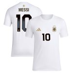 Shop lionel messi argentina national team adidas name amp number t-shirt – white – Mexico Football Shirts & World Cup Jerseys